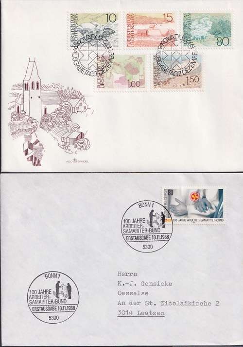 VARIOUS WORLD COVERS - a good selection of clean covers (9) for the WORLD COVER COLLECTOR (4 scans)